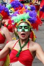 Colombian dancers in a Bogota parade