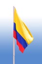 Colombian flag. Royalty Free Stock Photo