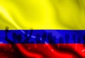 Colombian flag Royalty Free Stock Photo