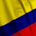 Colombian Flag Closeup Royalty Free Stock Photo