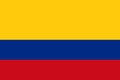 Colombian flag, flat layout, illustration