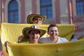 Colombian football fans in Saint Petersburg during FIFA World Cup Russia 2018