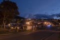 Colombian Guatavita colonial town night street photography Royalty Free Stock Photo