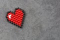 Colombian handmade accessory - Red heart