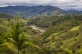 Colombian landscapes. Green mountains in Colombia, Latin America Royalty Free Stock Photo