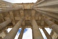 Colombian National capitol building columns and roof Neoclassical style