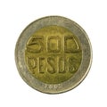500 colombian peso coin 2003 obverse