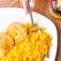 Colombian rice and chicken dish