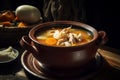 Colombian traditional tripe soup Illustration AI Generative Royalty Free Stock Photo