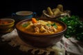 Colombian traditional tripe soup Illustration AI Generative