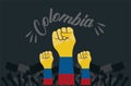 colombians hands fists