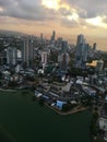 Colombo City View from Lotus Tower Royalty Free Stock Photo