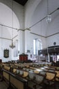 Colombo, Sri Lanka - 11 February 2017: Interior of Wolvendaal Church - a Dutch Reformed Christian Colonial VOC Church Royalty Free Stock Photo