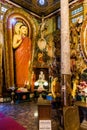 COLOMBO, SRI LANKA - JULY 26, 2016: Buddha statues in Gangaramaya Buddhist Temple in Colombo, Sri Lan Royalty Free Stock Photo