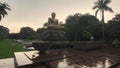 Colombo, Sri lanka, November 20, 2019, 7 F. R. Senanayake Mawatha, Viharamahadevi Park, Buddha view in the rain