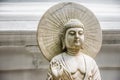 Colombo/Srilanka December 2019: Buddha statue in Gangaramaya Temple in Colombo, Srilanka