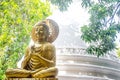 Colombo/Srilanka December 27th: Buddha statue in Gangaramaya Temple in Colombo, Srilanka