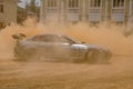 Colombo,Srilanka - 24.03.2018 A powerful race car drifting