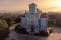 Colombres, Spain - January 27, 2024, Fundacion Museo Archivo Indianos, dedicated to the migratory past of the inhabitants who went