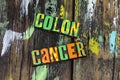 Colon colorectal cancer medical disease diagnosis prevention Royalty Free Stock Photo