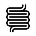 Colon intestine vector icon