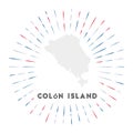 Colon Island sunburst badge.