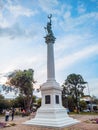 Colon Park monument column in Cucuta