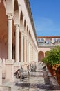 Colonade hallway Royalty Free Stock Photo