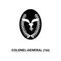 Colonel general 1st rank icon. Element of Germany army rank icon