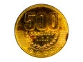 500 Colones Magnetic coin. Bank of Costa Rica. Obverse, 2007