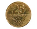 25 Colones Magnetic coin, 1950~Today - Banco Central de Costa Rica serie, Bank of Costa Rica. Obverse, 2007