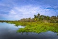 Colonia Carlos Pellegrini - June 28, 2017: Landscape of the Provincial Ibera park at Colonia Carlos Pellegrini, Argentina Royalty Free Stock Photo