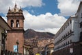 Colonial architecture and cityscape in Cusco, Peru