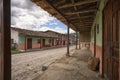 Colonial architecture in the popular tourist town Ecuador