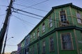 Colonial Architecture in Valparaiso Chile Royalty Free Stock Photo