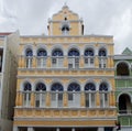 Colonial architecture in Willemstad, Curacao Royalty Free Stock Photo