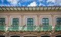 Colonial balconies in Cuenca - Ecuador Royalty Free Stock Photo