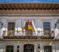 Colonial balcony in Cuenca - Ecuador Royalty Free Stock Photo