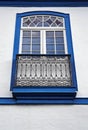 Balcony on facade in Diamantina, Brazil Royalty Free Stock Photo