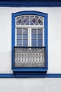 Balcony on facade in Diamantina, Brazil Royalty Free Stock Photo