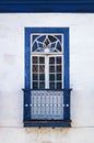 Colonial balcony on facade in Diamantina, Brazil Royalty Free Stock Photo