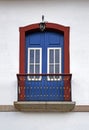 Colonial blacony on facade in Ouro Preto, Brazil Royalty Free Stock Photo