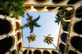 Colonial building interior in Old Havana Royalty Free Stock Photo