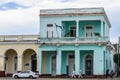 Colonial building in Jose Marti Park in Cienfuegos, Cuba