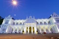 Colonial Building at Night Royalty Free Stock Photo