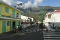 Colonial buildings at Cilaos on La Reunion island, France