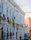 Colonial buildings in the city of Merida, Mexico Royalty Free Stock Photo