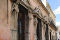 Colonial buildings in the city of Merida, Mexico Royalty Free Stock Photo