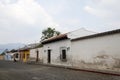 Colonial buildings and cobbled streets in Antigua, Guatemala, Central America Royalty Free Stock Photo