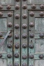 Colonial Catholic church door architecture detail Royalty Free Stock Photo